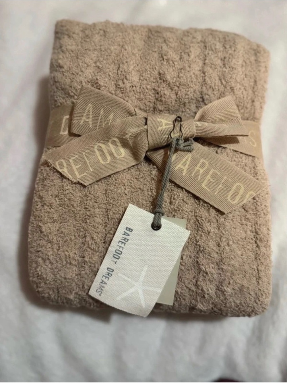 Barefoot Dreams Taupe Plush Wrap
